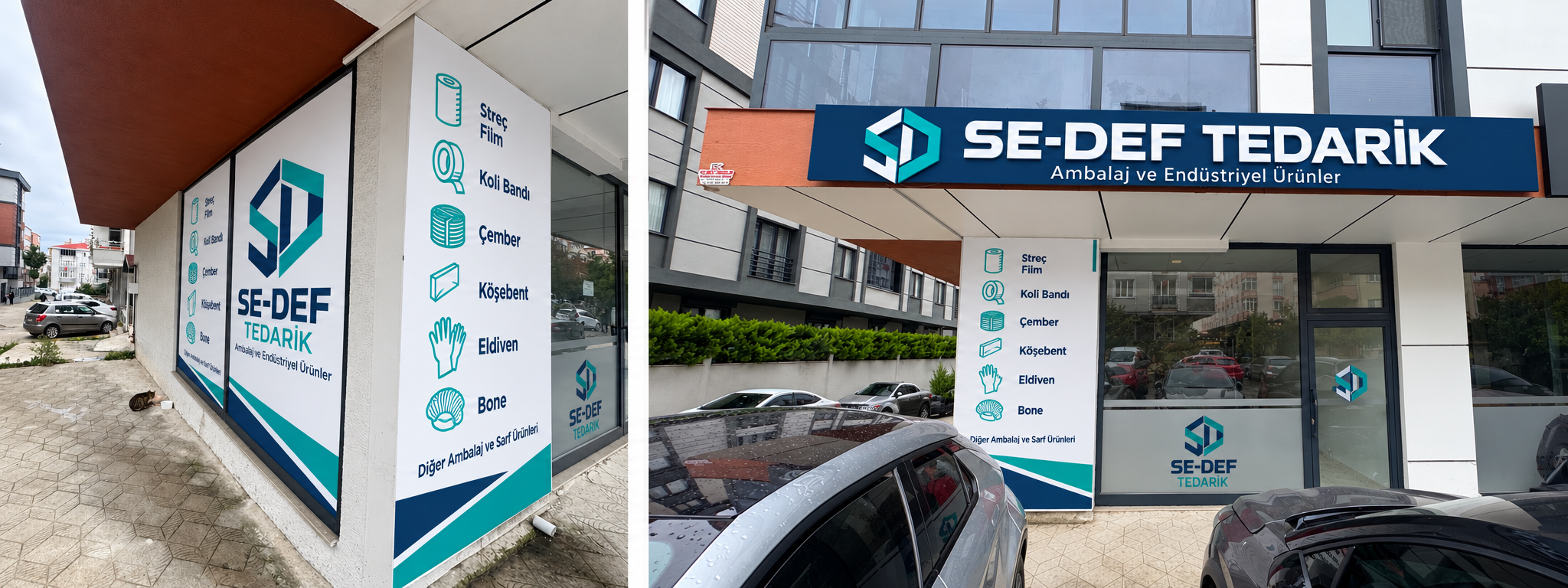 SE-DEF Tedarik için hazırlanan ön ve yan cephe tasarımı